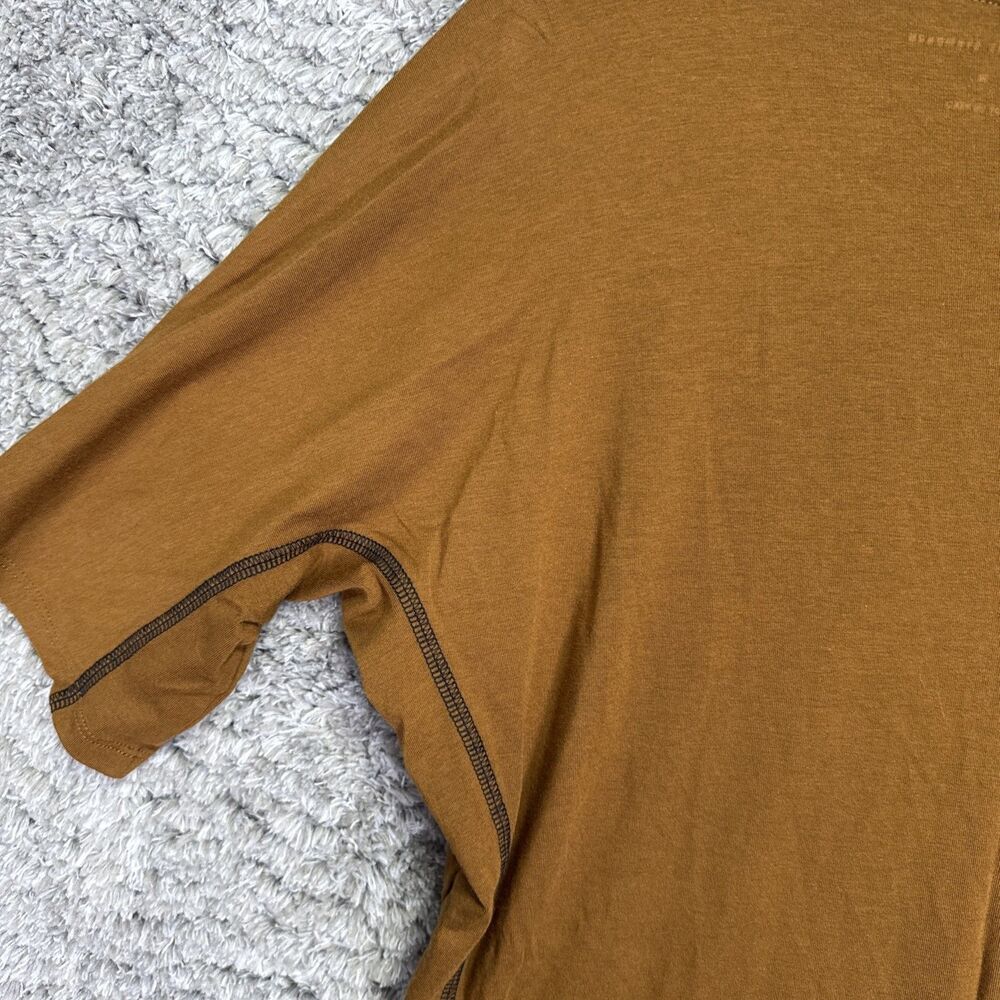 Universal Standard Knit Top Mustard Medium Dolman Sleeve Casual 1/2 Sleeve - Picture 8 of 13
